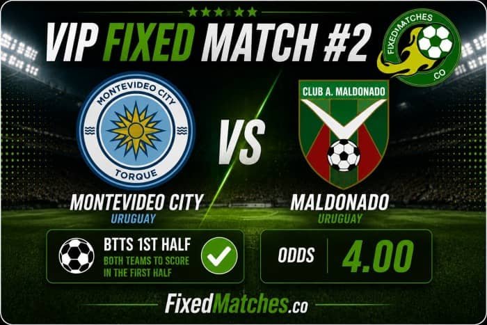 No2 VIP Fixed Match Montevideo City vs Maldonado 06.06.2026 Saturday