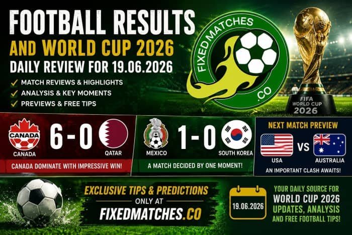 World Cup 2026 Football Daily Update 19.06.2026